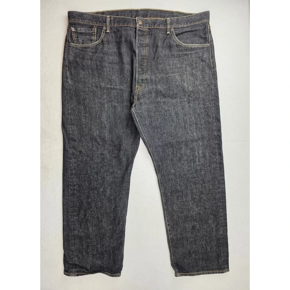 2013 Levi's 501 Jeans Men's 40 x 32 Denim Pockets Black Pants‎ Buttonfly